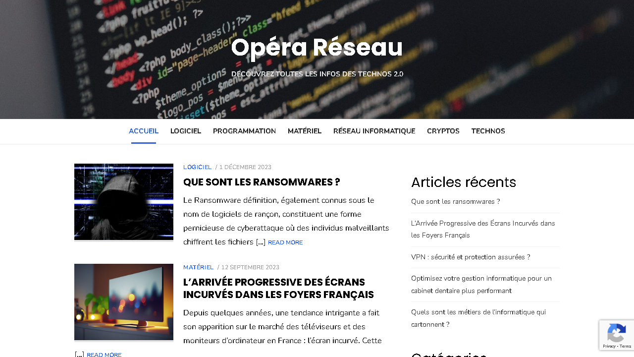 Capture d'écran de http://www.operareseau.com/